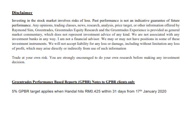 Handal Energy Bhd Ambitious But Possible Gpbr Stock Weekly Greentrades Watchlist I3investor