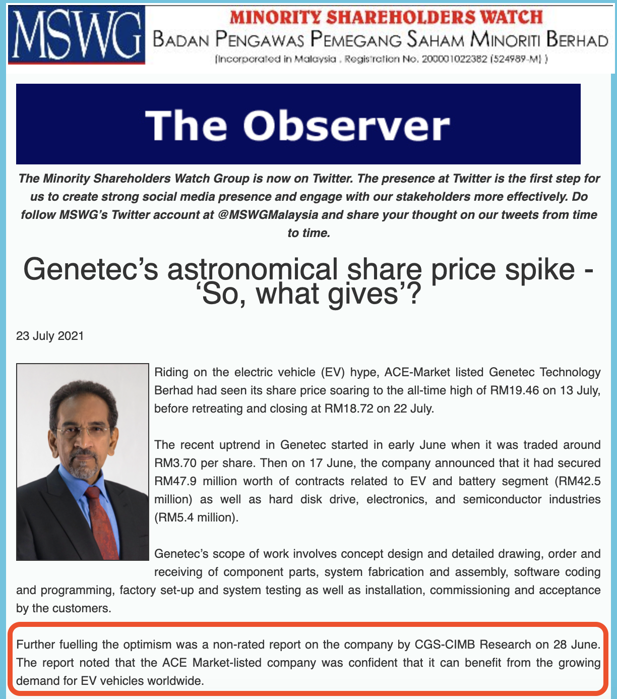 Genetec share price
