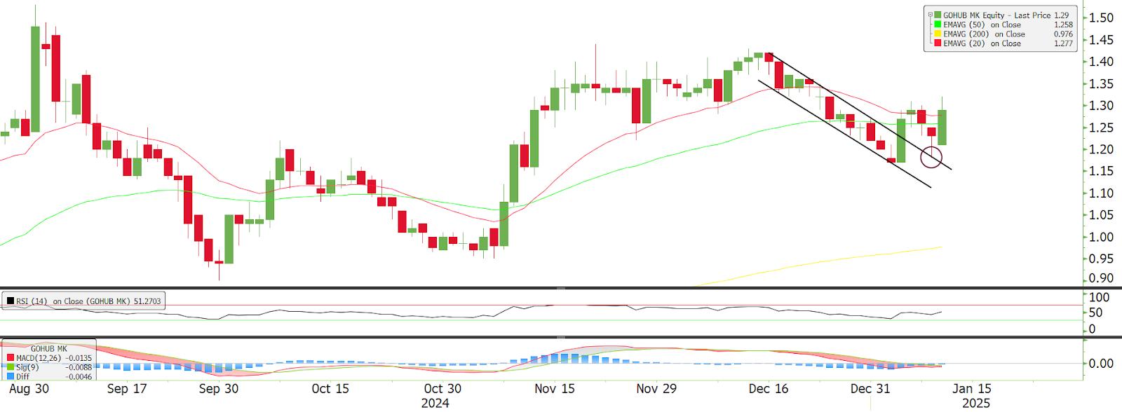 Technical chart: GOHUB